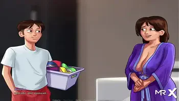 SummertimeSaga - Jerking Off On Parents Bed With Mature Woman's Panties E1 # 36