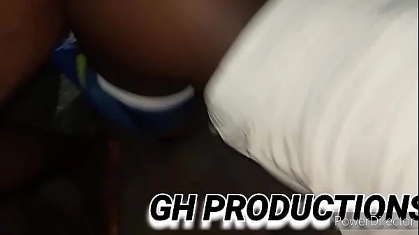 Little African teen slut with a nice phat little round ass and little tits gets played with and fucked hard on the couch