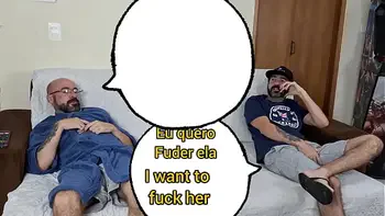 Pegadinha com minha esposa de olhos vendados deixei meu amigo tomar meu lugar para foder minha esposa