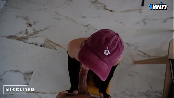 The pizza girl ate my pizza and wanted to run away. I made her suck