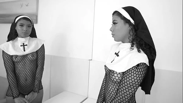 Nasty nun, OB S. NAT double anal fucked by 3 monster cocks (DAP, DP, gapes, nun, BBC, 3on1, ATM) OB372