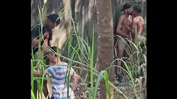 orgy bareback interracial in the florest 05 08