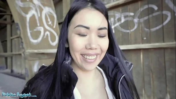 Public Agent Asian Alina Crystall fucked in abandoned building
