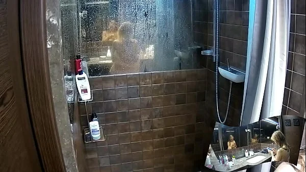 Voyeur Shower bathroom - 2 girlfriend showering together
