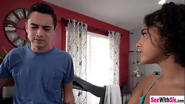 Petite teen Latin stepsister Dani Diaz sucked Juan Loco big cock before rough sex