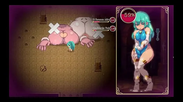 Mage Kanades Futanari Dungeon Quest [ Hentai Game PornPlay ] Ep.3 latex slime suit is pumping her tiny futa cock