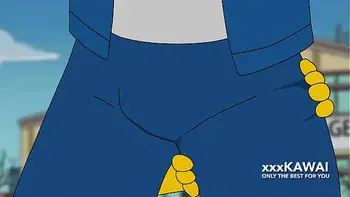 Police Marge tries to Arrest Snake but he Fucks Her (The Simpsons)