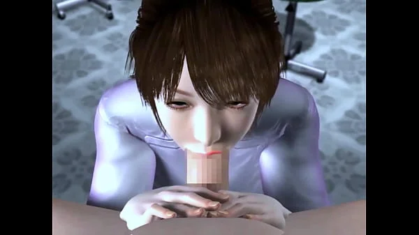 Threesome with two beauty big boobs - Hentai 3D 79