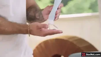 Brunette french teen fingered and ass fucked during massage