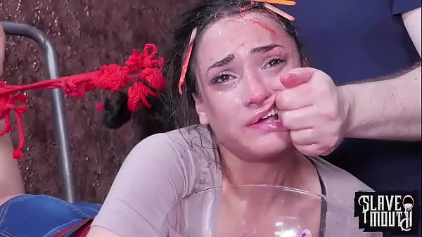 Girl gets a face fucking punishment with her ice pops