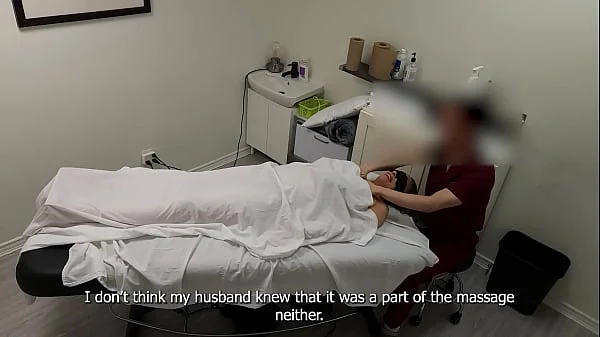 Rita, white MILF was fucked during a couple's massage!