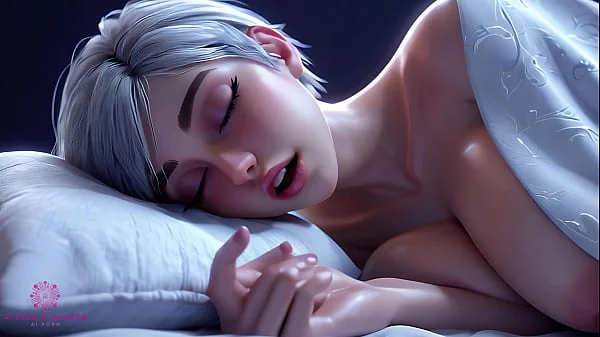 Busty StepMom Helps You Relax While Sharing A Bed, You Can Cum On My Breasts - [Handjob / Virtual Sex / POV / AI]