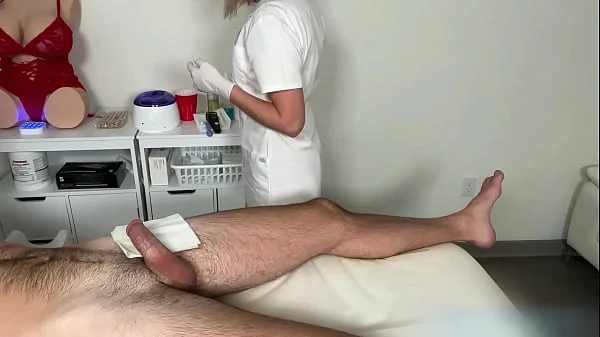 When the waxing master perfects a dick and fucks my assistant!