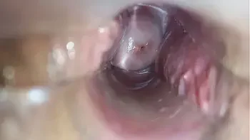 orgasm inside the vagina close-up