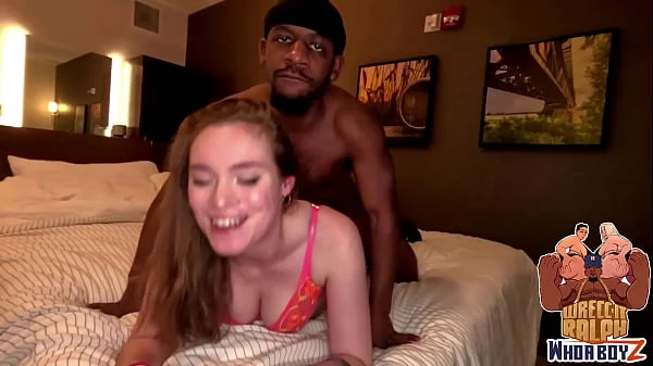 Ginger Slut Takes BBC Pounding & Swallows Cum