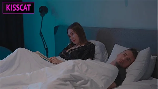 Step mom helps to cum step son and rides on dick, moans in missionary before eats cum from ass