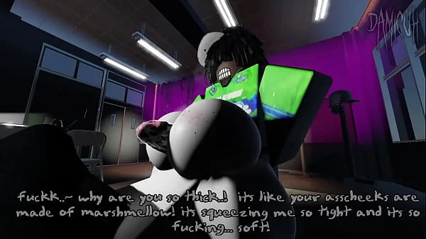 Girl gets addicted to a BIG cock - Roblox