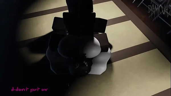 Girl gets addicted to a BIG cock - Roblox