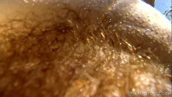 BBW with hairy bush and big ass nude in public