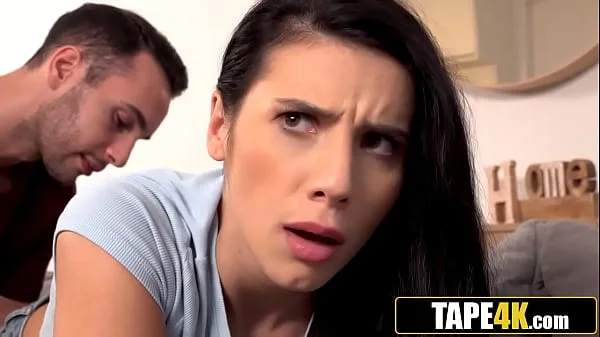 Brunette Beauty Gets Stuck Looking for Her Iphone and Fucked by Cunning Neighbor