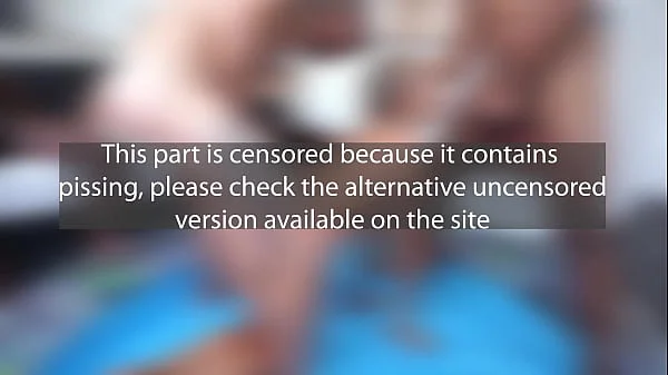 20 years old very pretty face Brazilian, Morganita Brux first time drinks p1e & 4 huge dicks fuck (DAP, Dry version, Anal only, ATM, 4on1, monster cock BBC) OB449