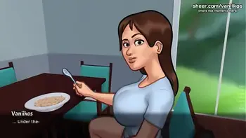 Eat Your Breakfast, My Boy, While Step Mommy Sucks Your Cock | Summertime Saga [v21.0.0] | Part #64