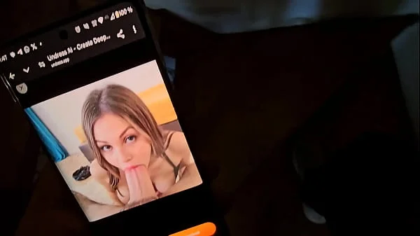 My half-brother takes a picture of me for a porn app.