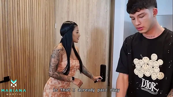 I fuck the delivery man behind my step mother's back - Mariana Martix and Danner Mendez