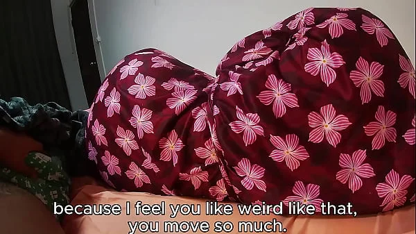 Step Mom shared bed with step son while her Husband is Working - Leyne Rodriguez