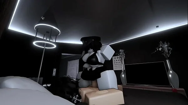 Fucking with my busty goth friend in roblox