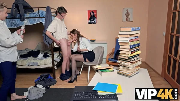 VIP4K. Big-titted Russian Tutor knows how to make her students pass all the exams