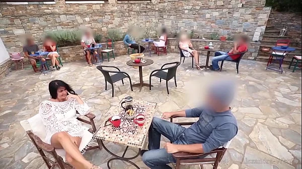 PUBLIK EXTREM! I PULLED OUT HIS GIANT COCK IN RESTAURANT...