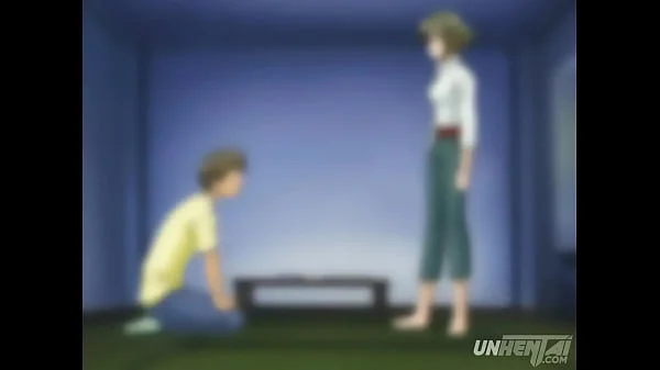 Hentai - Young Virgin Boy Begs a Busty MILF for Sex! [Uncensored] [Subtitled]