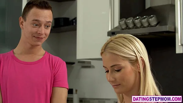 Hungarian MILF stepmom likes her stepson trying to please her