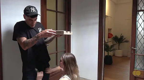 I send my husband to the bank to suck the pizza delivery guy's dick