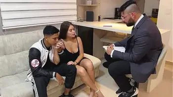 Couples therapy ends with psychologist fucking girl in front of her boyfriend