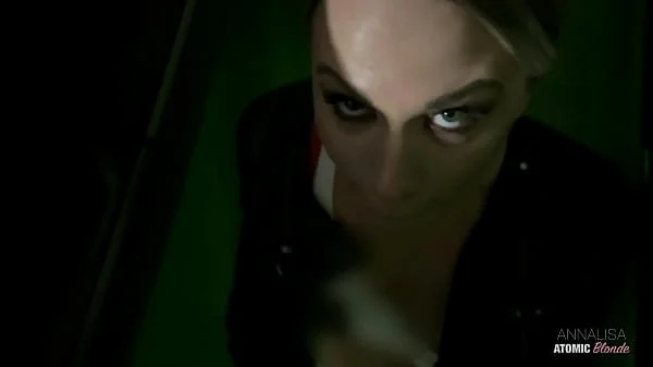 Risky Public Blowjob: Blonde Slut Swallows It All