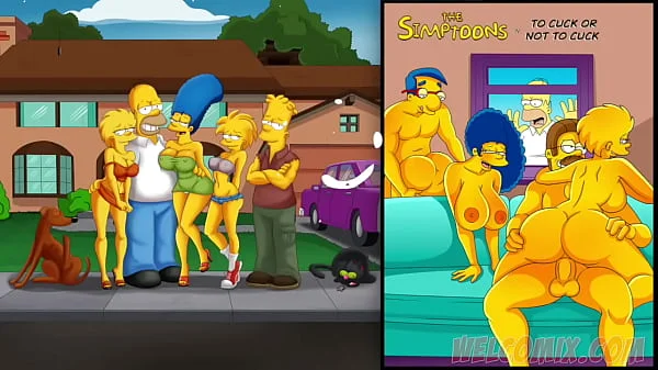 Watching my wife fucking another man! Simpsons porn Cuckold!