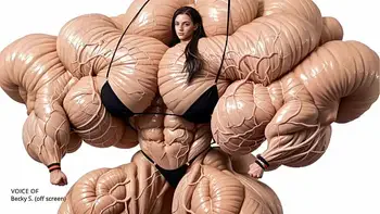 How big can she get? Pump Factory brings massive muscle growth to subject Natasha