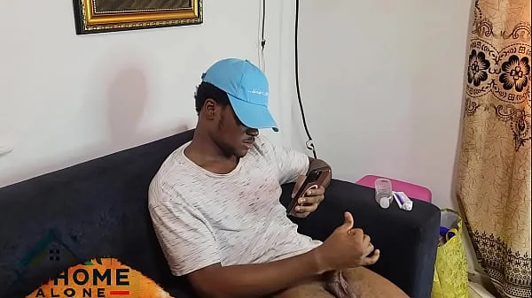 Fine ass sexy petite spying on her neighbour while he masturbate