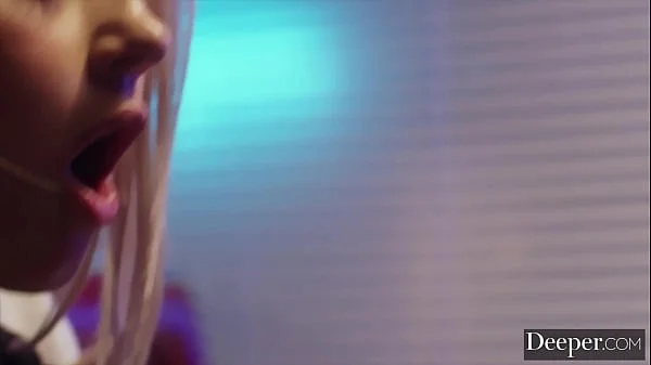 Deeper. Fun sized Cuties Coco Lovelock and Madi Collins Share Parker's Cock