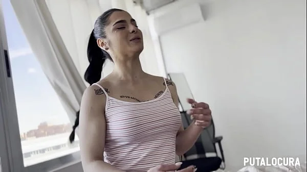 PutaLocura - Voluptuosa española tatuada Nadja Hot charlando y tragando el semen de Torbe