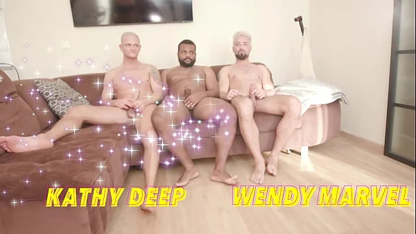 kathy deeps & wendy marvel gangbang 4 on 2