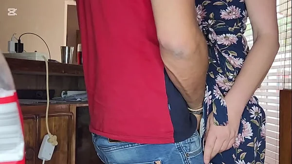 Standing missionary fucking my friends wife quickie while he is in the next room