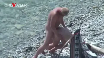 Beach Voyeur. Slut wife gives head and gets fucked in public