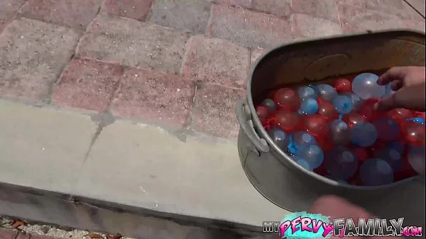 Hot Blonde stepSister Fucks in the Pool