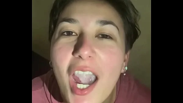 Filthy Pig swallows cum in toilet