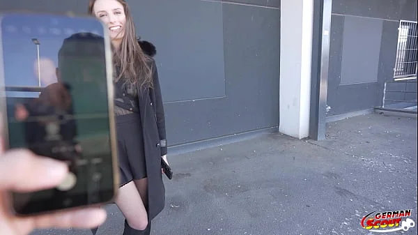 GERMAN SCOUT - Anal Fisting and Fuck at Real Casting with skinny saggy Tits Girl Emma Scarlett