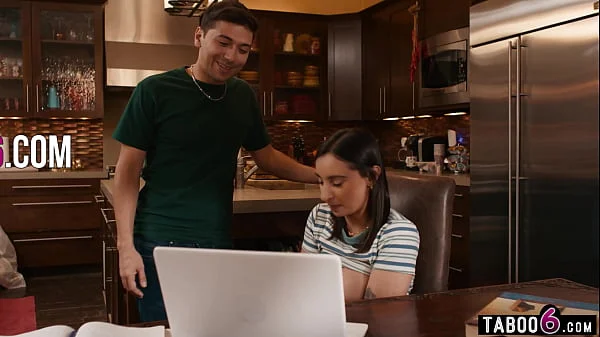 Huge tits latina lesbian teen Hailey Rose wants to try a cock for once