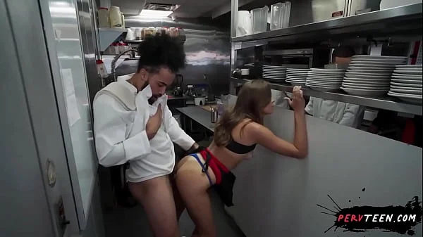 New Kitchen Apprentice Gets Sneaky Sex with the Chef